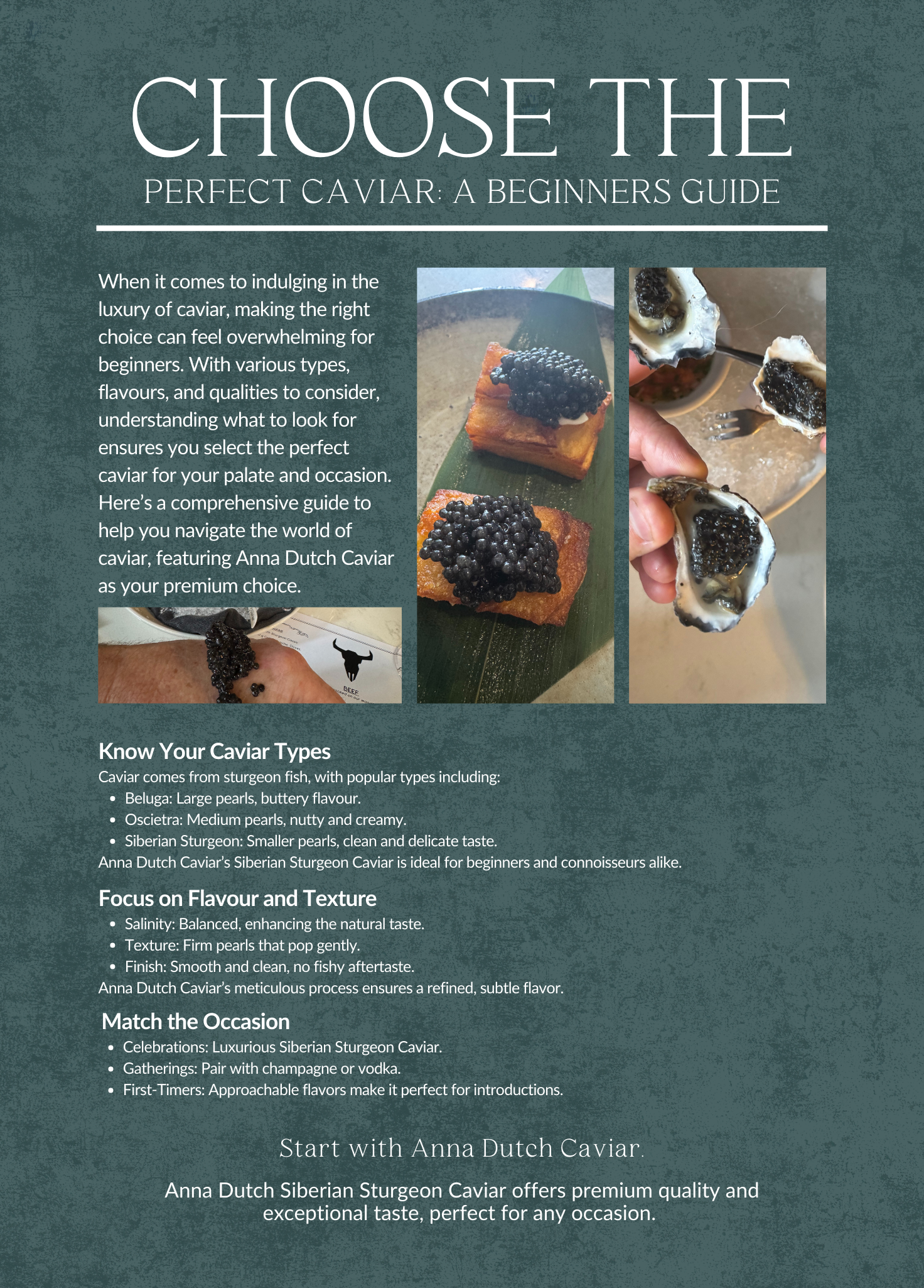 A Taste of Elegance: How to Choose the Perfect Caviar